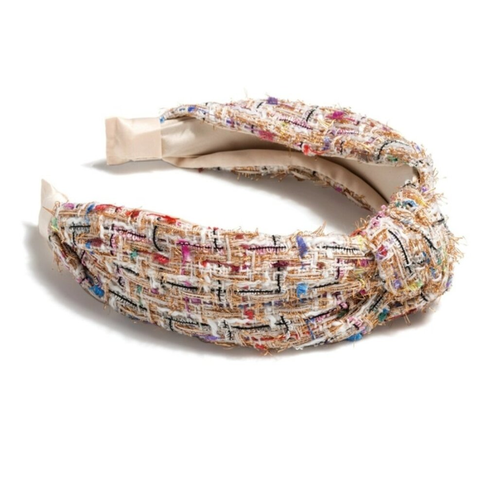 Shiraleah Beige Boucle Tweed Headband